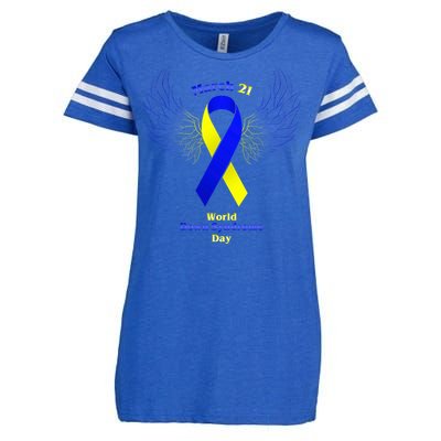 March 21 World Down Syndrome Day Enza Ladies Jersey Football T-Shirt