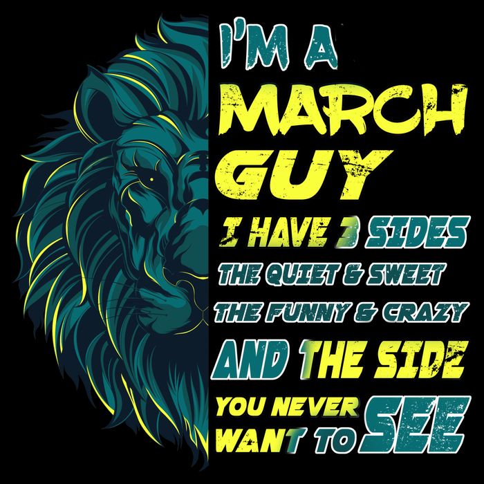 March Birthday Guy Has 3 Sides Sweet Funny Crazy  16 in Basic Backpack