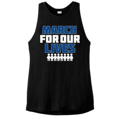 March For Our Lives Gun Control Ladies PosiCharge Tri-Blend Wicking Tank