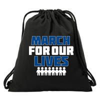 March For Our Lives Gun Control Drawstring Bag