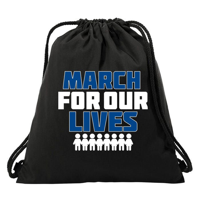 March For Our Lives Gun Control Drawstring Bag