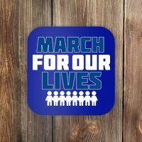 March For Our Lives Gun Control Coaster