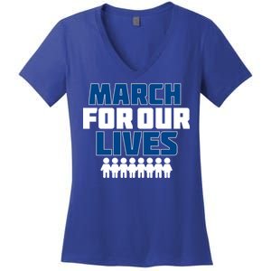 March For Our Lives Gun Control Women's V-Neck T-Shirt