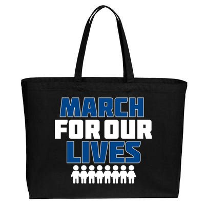 March For Our Lives Gun Control Cotton Canvas Jumbo Tote