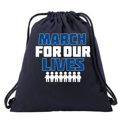 March For Our Lives Gun Control Drawstring Bag