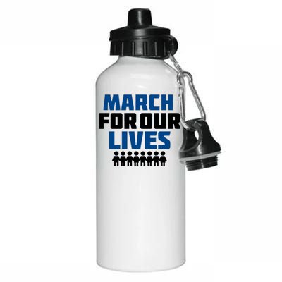 March For Our Lives Gun Control Aluminum Water Bottle