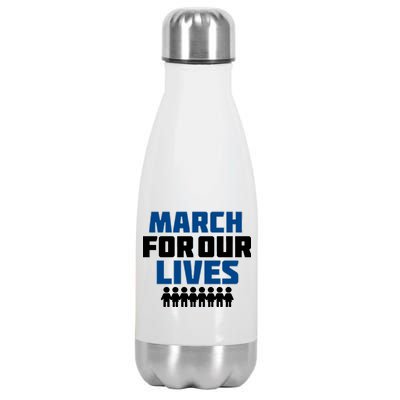 March For Our Lives Gun Control Stainless Steel Insulated Water Bottle