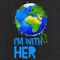 March For Science I'm With Her Earth Globe Scientists Cool Comfort Performance Bucket Hat