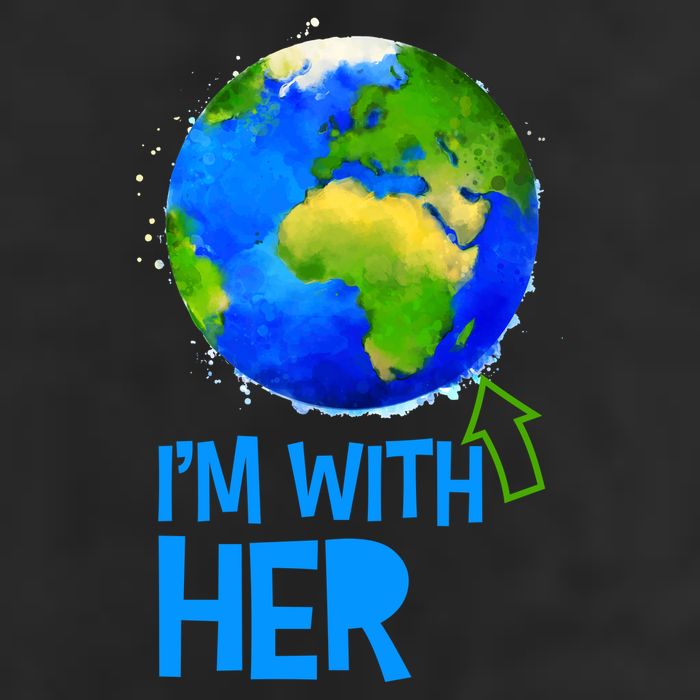 March For Science I'm With Her Earth Globe Scientists Cool Comfort Performance Bucket Hat