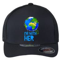 March For Science I'm With Her Earth Globe Scientists Flexfit Unipanel Trucker Cap