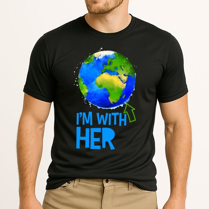 March For Science I'm With Her Earth Globe Scientists Performance Shirt