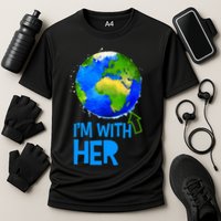 March For Science I'm With Her Earth Globe Scientists Performance Shirt