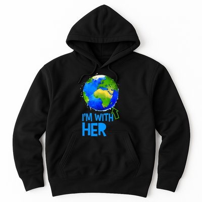 March For Science I'm With Her Earth Globe Scientists Hoodie