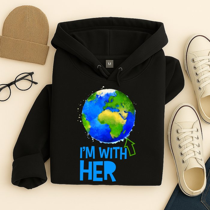 March For Science I'm With Her Earth Globe Scientists Hoodie