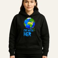 March For Science I'm With Her Earth Globe Scientists Hoodie
