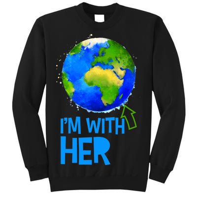 March For Science I'm With Her Earth Globe Scientists Sweatshirt