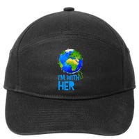 March For Science I'm With Her Earth Globe Scientists 7-Panel Snapback Hat