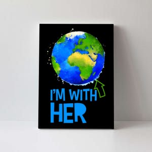 March For Science I'm With Her Earth Globe Scientists Canvas