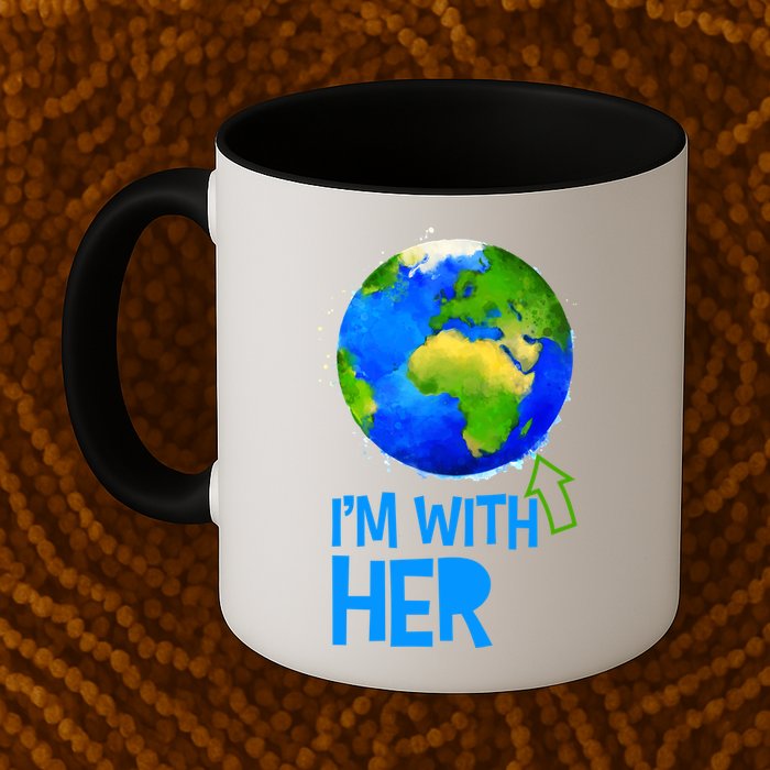 March For Science I'm With Her Earth Globe Scientists Mug