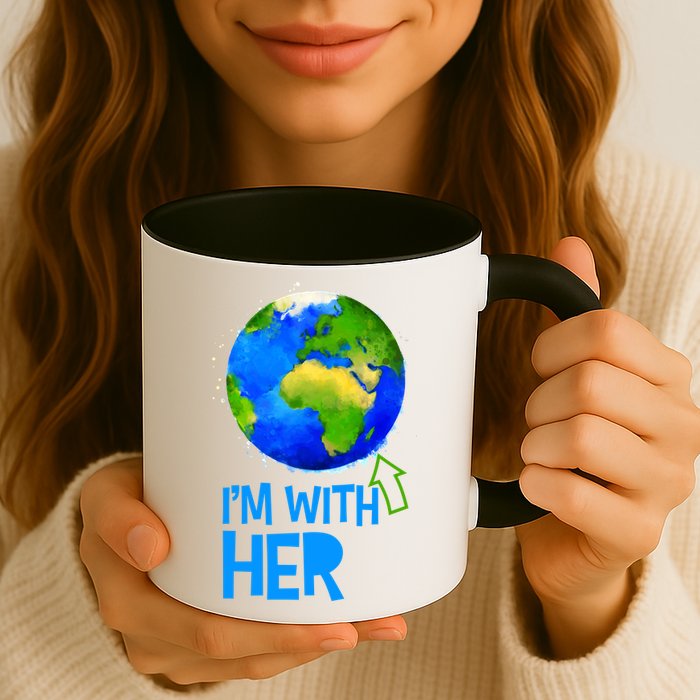 March For Science I'm With Her Earth Globe Scientists Mug