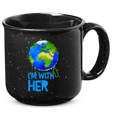 March For Science I'm With Her Earth Globe Scientists 15oz Campfire Ceramic Mug