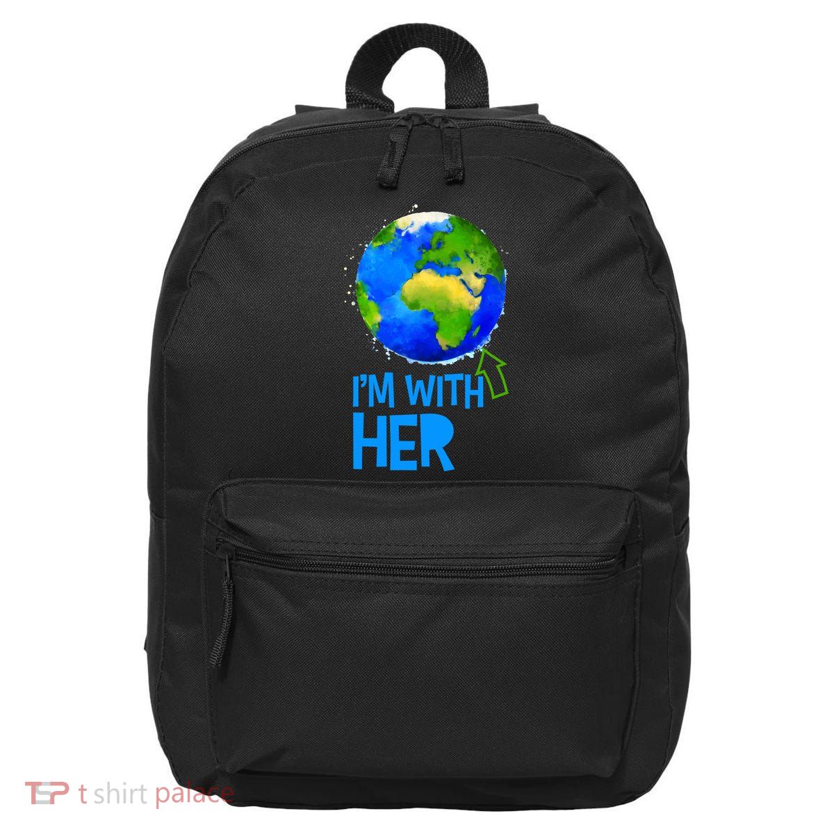 March For Science I'm With Her Earth Globe Scientists 16 in Basic Backpack