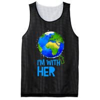 March For Science I'm With Her Earth Globe Scientists Mesh Reversible Basketball Jersey Tank