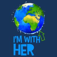March For Science I'm With Her Earth Globe Scientists Infant Baby Jersey Bodysuit