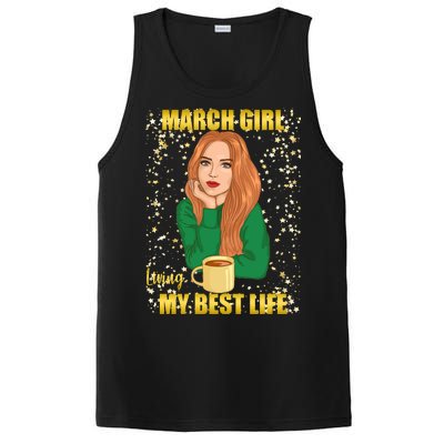 March Girl Living My Best Life PosiCharge Competitor Tank