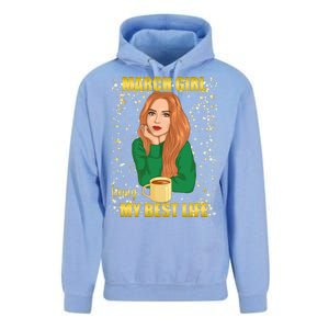 March Girl Living My Best Life Unisex Surf Hoodie