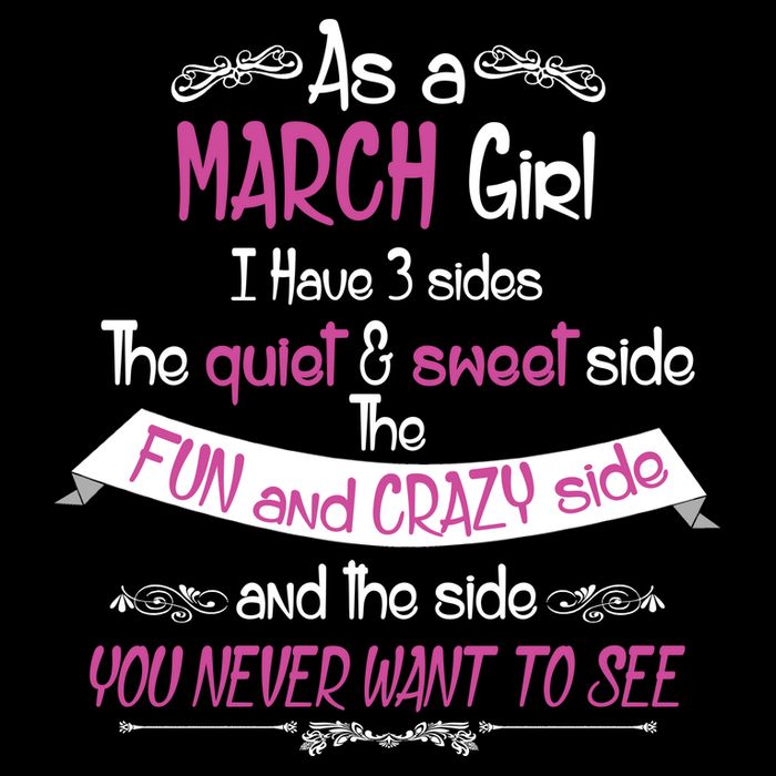 March Girl Sweet But Crazy Funny Birthday Zip Tote Bag