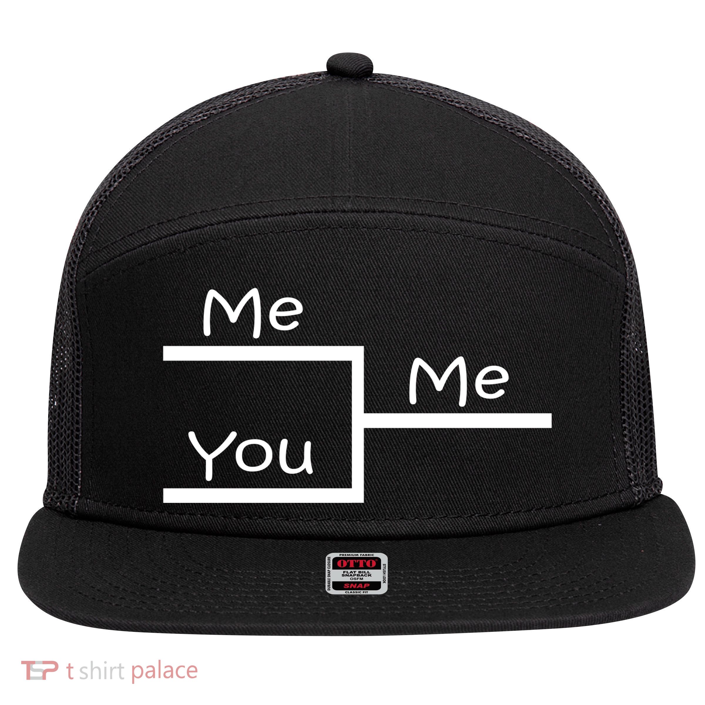 March Me You Bracket I am Better Win Madness 7 Panel Mesh Trucker Snapback Hat