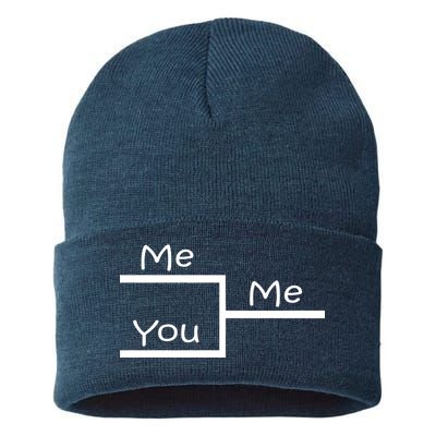 March Me You Bracket I am Better Win Madness Sustainable Knit Beanie