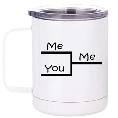 March Me You Bracket I am Better Win Madness 12 oz Stainless Steel Tumbler Cup