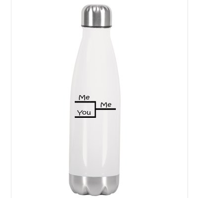 March Me You Bracket I am Better Win Madness Stainless Steel Insulated Water Bottle