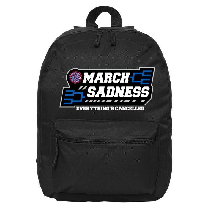 March Sadness 2020 Everything's Cancelled 16 in Basic Backpack
