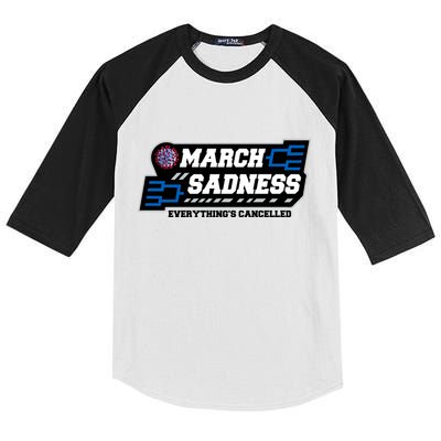 March Sadness 2020 Everything's Cancelled Kids Colorblock Raglan Jersey