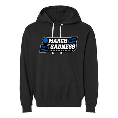 March Sadness 2020 Tournament Bracket Garment-Dyed Fleece Hoodie