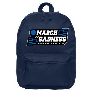 March Sadness 2020 Tournament Bracket 16 in Basic Backpack