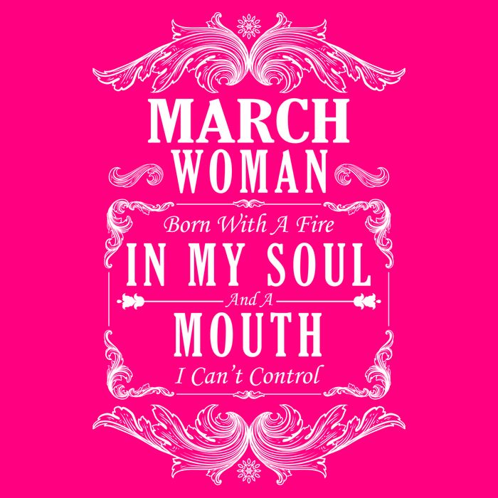 March Woman Funny Birthday Zip Tote Bag