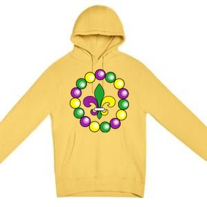 Mardi Gras Beads Premium Pullover Hoodie