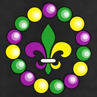 Mardi Gras Beads Cool Comfort Performance Bucket Hat