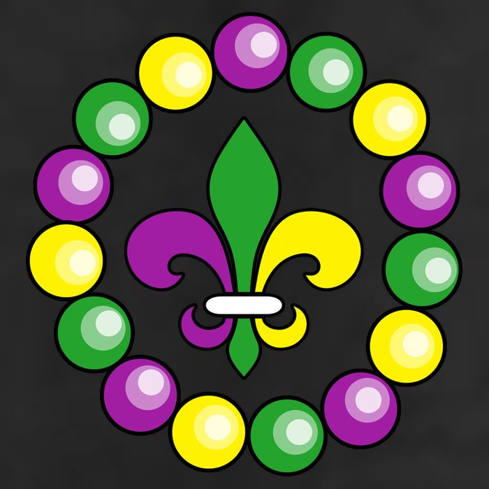 Mardi Gras Beads Cool Comfort Performance Bucket Hat