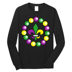 Mardi Gras Beads Long Sleeve Shirt