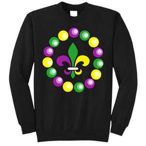 Mardi Gras Beads Sweatshirt