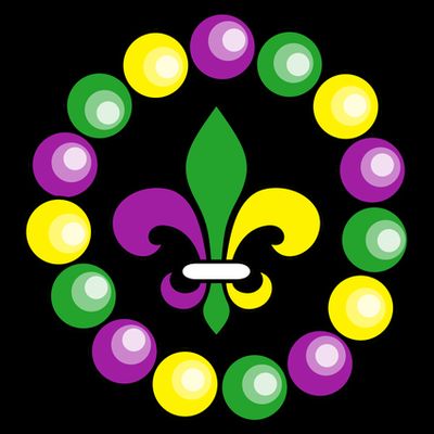 Mardi Gras Beads T-Shirt