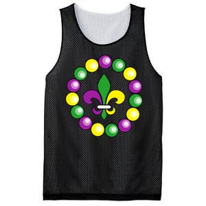 Mardi Gras Beads Mesh Reversible Basketball Jersey Tank