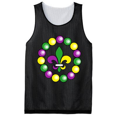 Mardi Gras Beads Mesh Reversible Basketball Jersey Tank