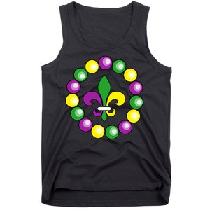 Mardi Gras Beads Tank Top