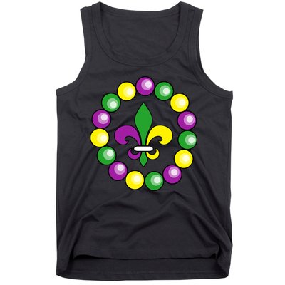 Mardi Gras Beads Tank Top